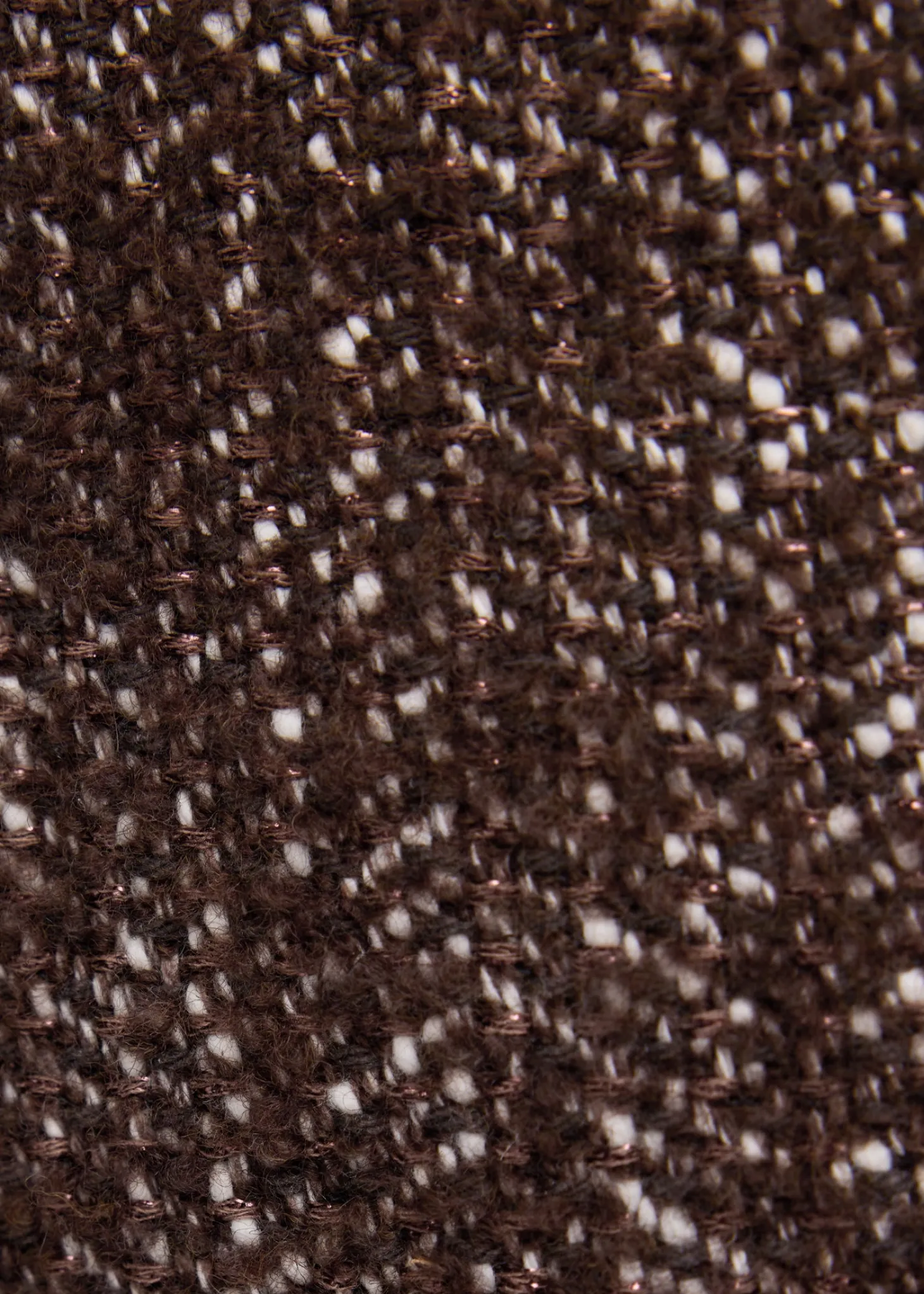 Metallic boucle skort