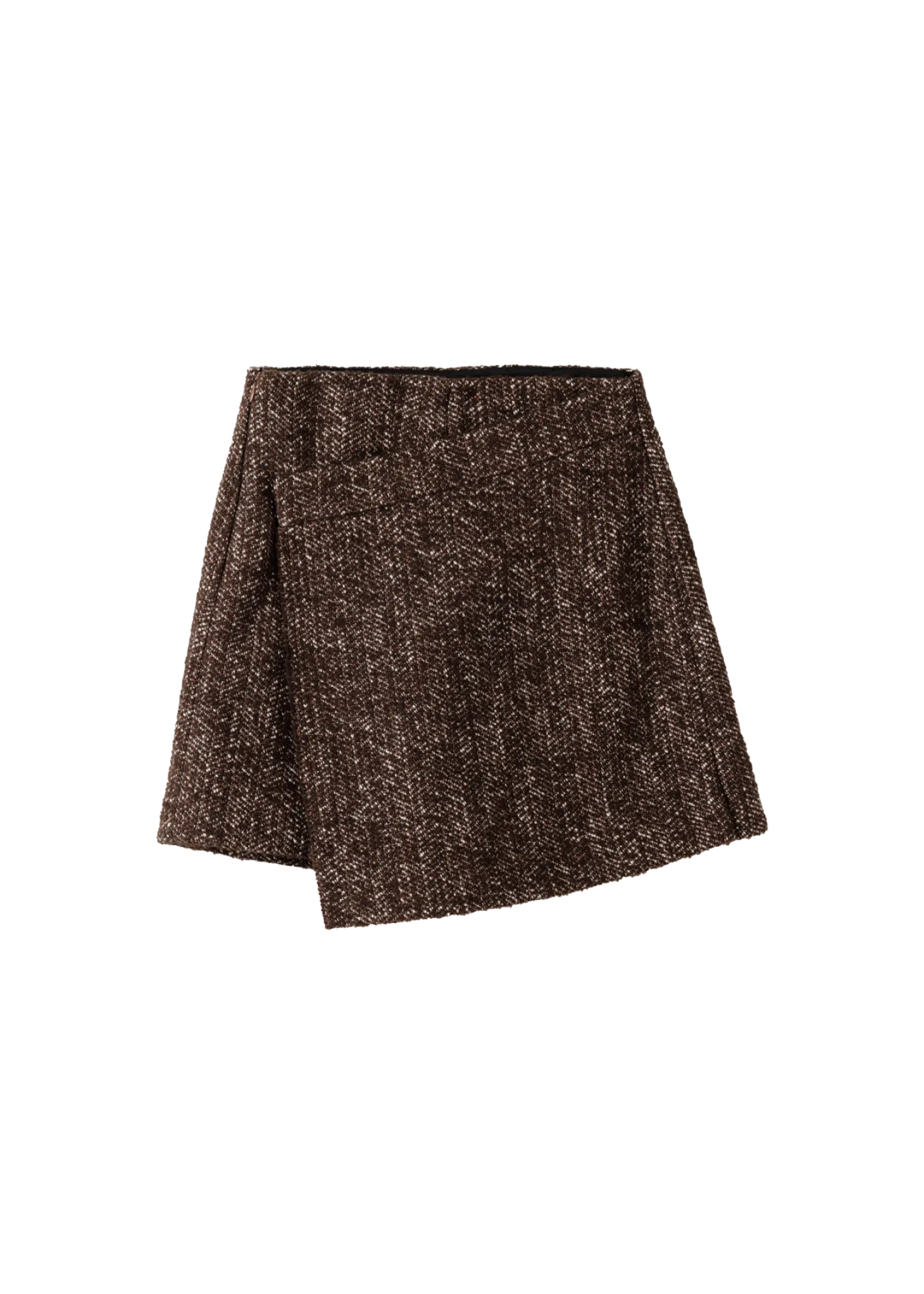Metallic boucle skort