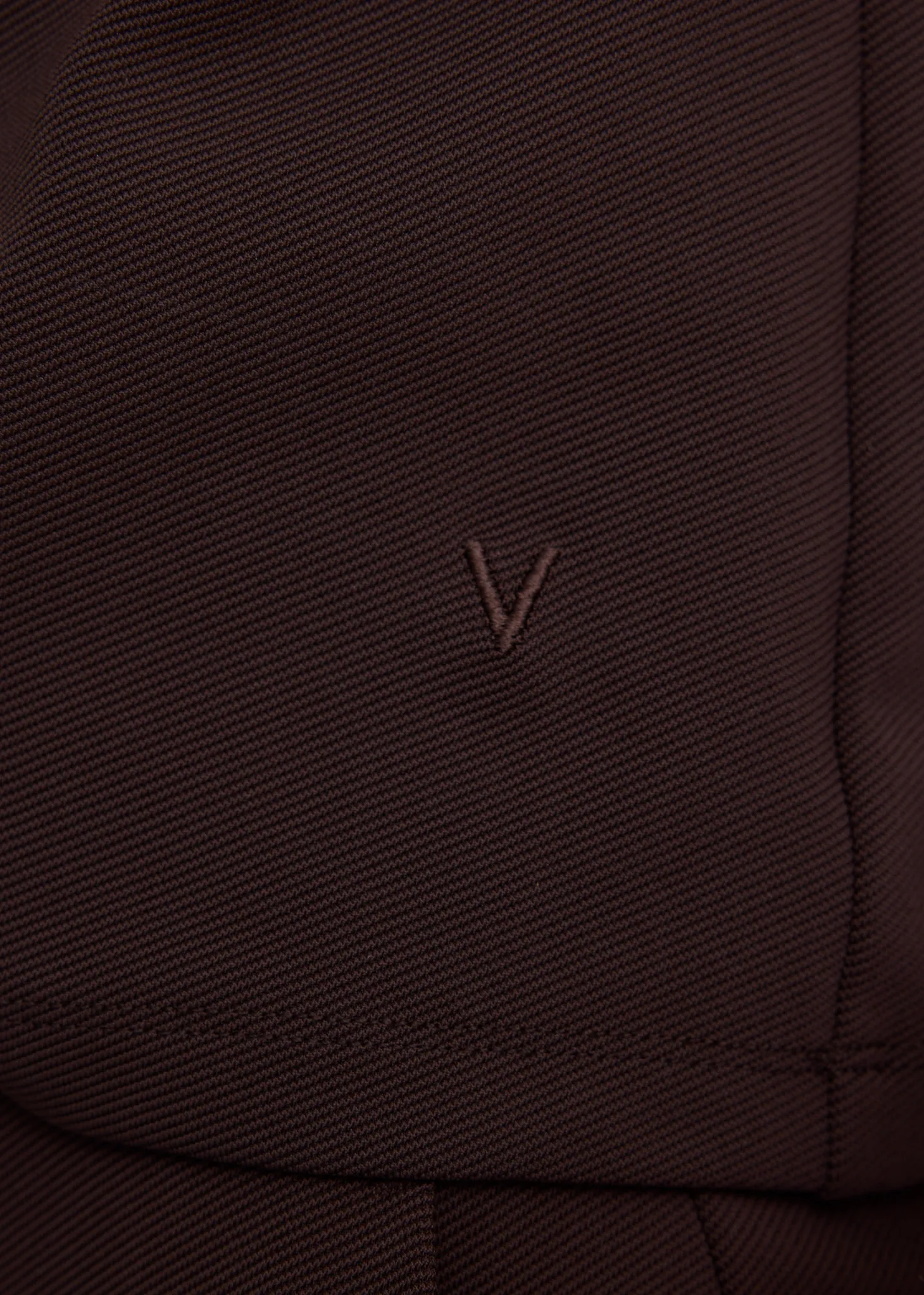 Mid sleeve twill top