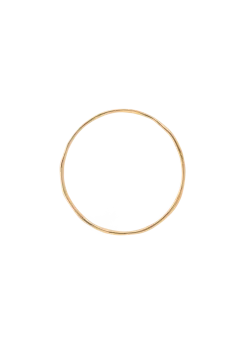Organic gold plated bangle