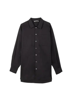 Oversized poplin blouse