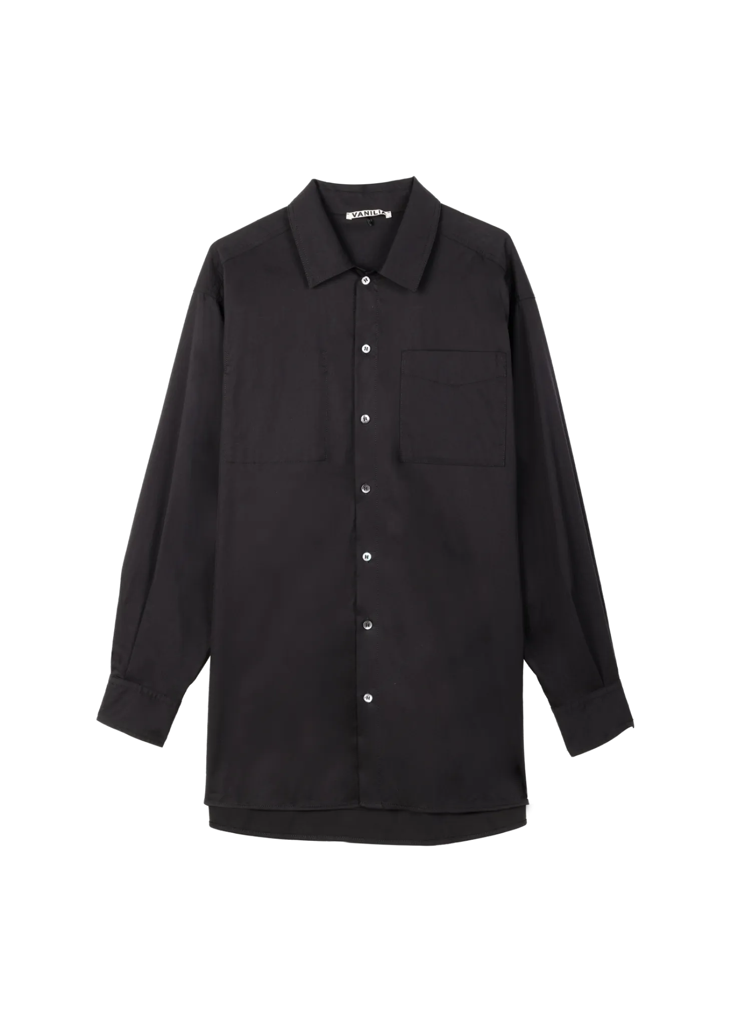 Oversized poplin blouse