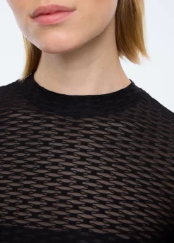Pattern mesh longsleeve