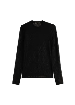 Pattern mesh longsleeve