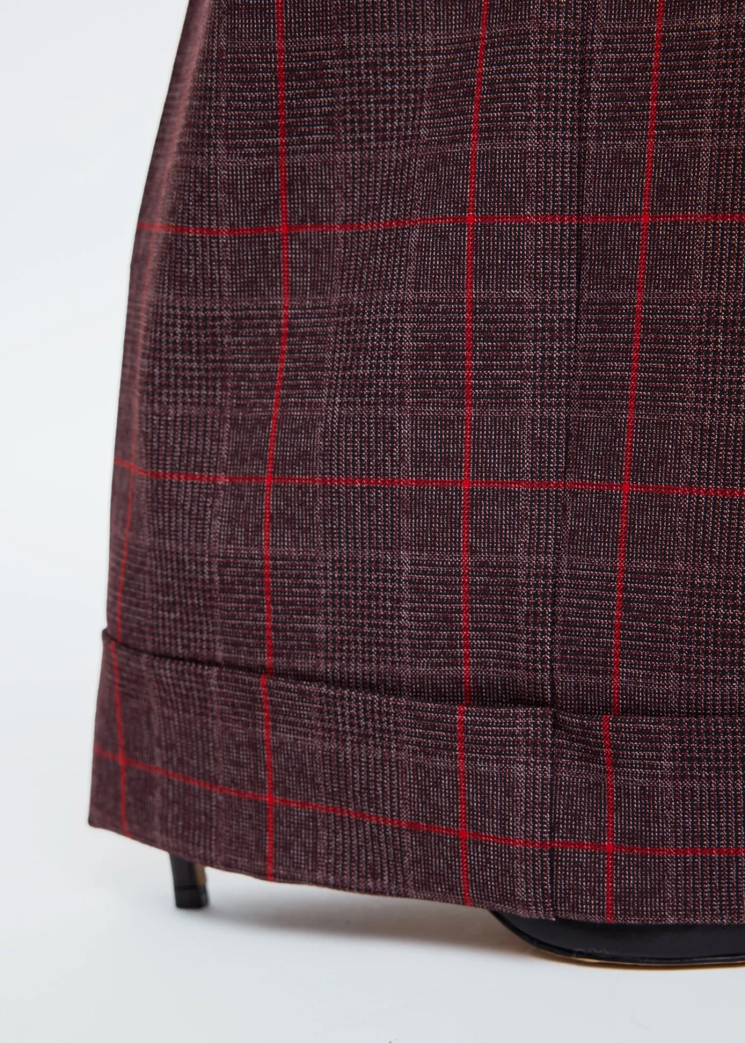 Regular checkered pants