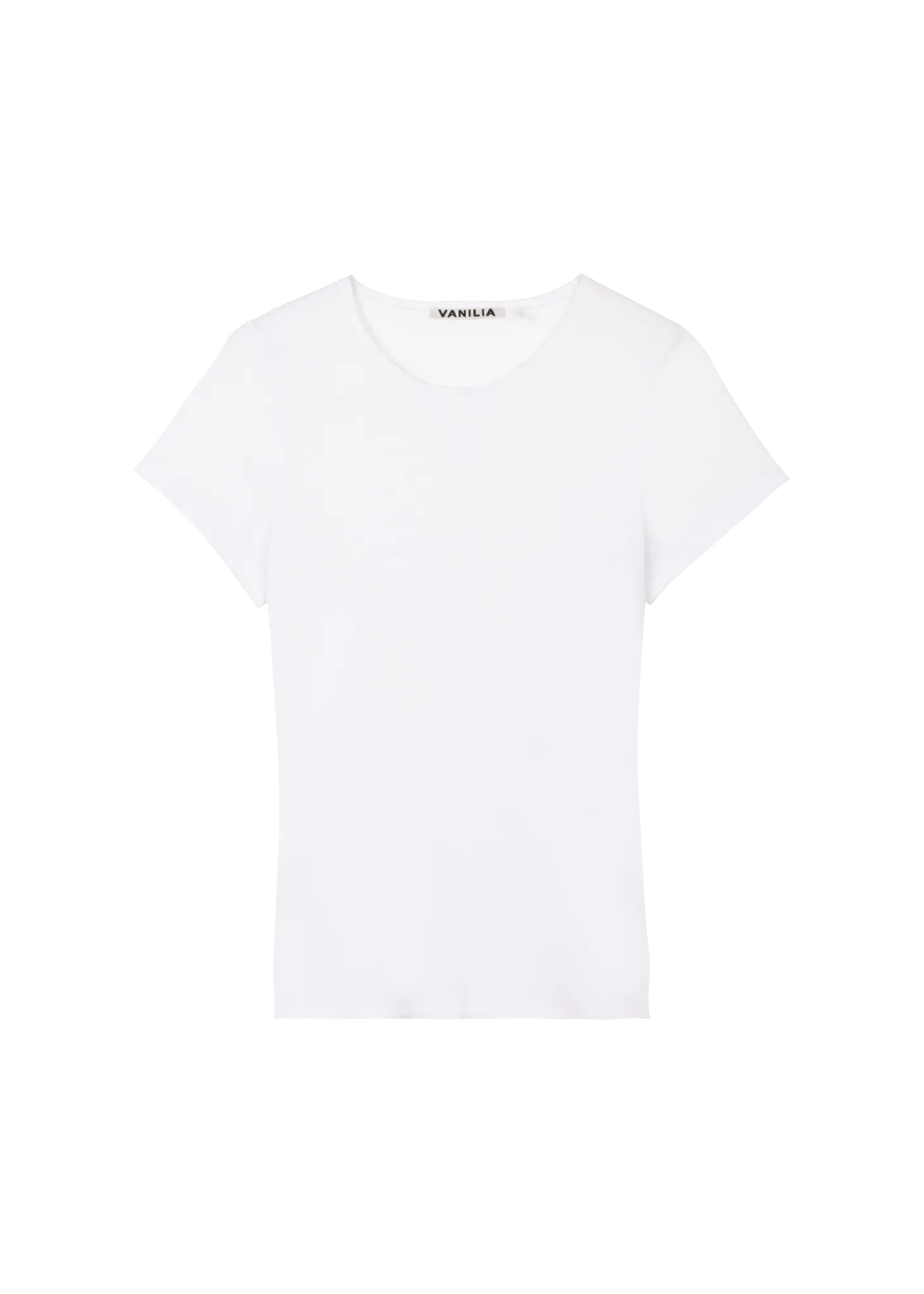 Rib jersey slim t-shirt