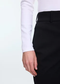 Rib top met V hals