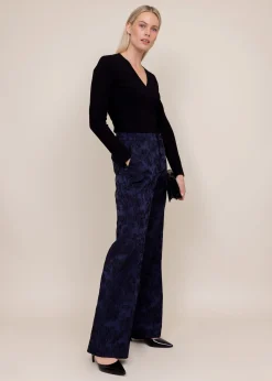 Rib top met v hals