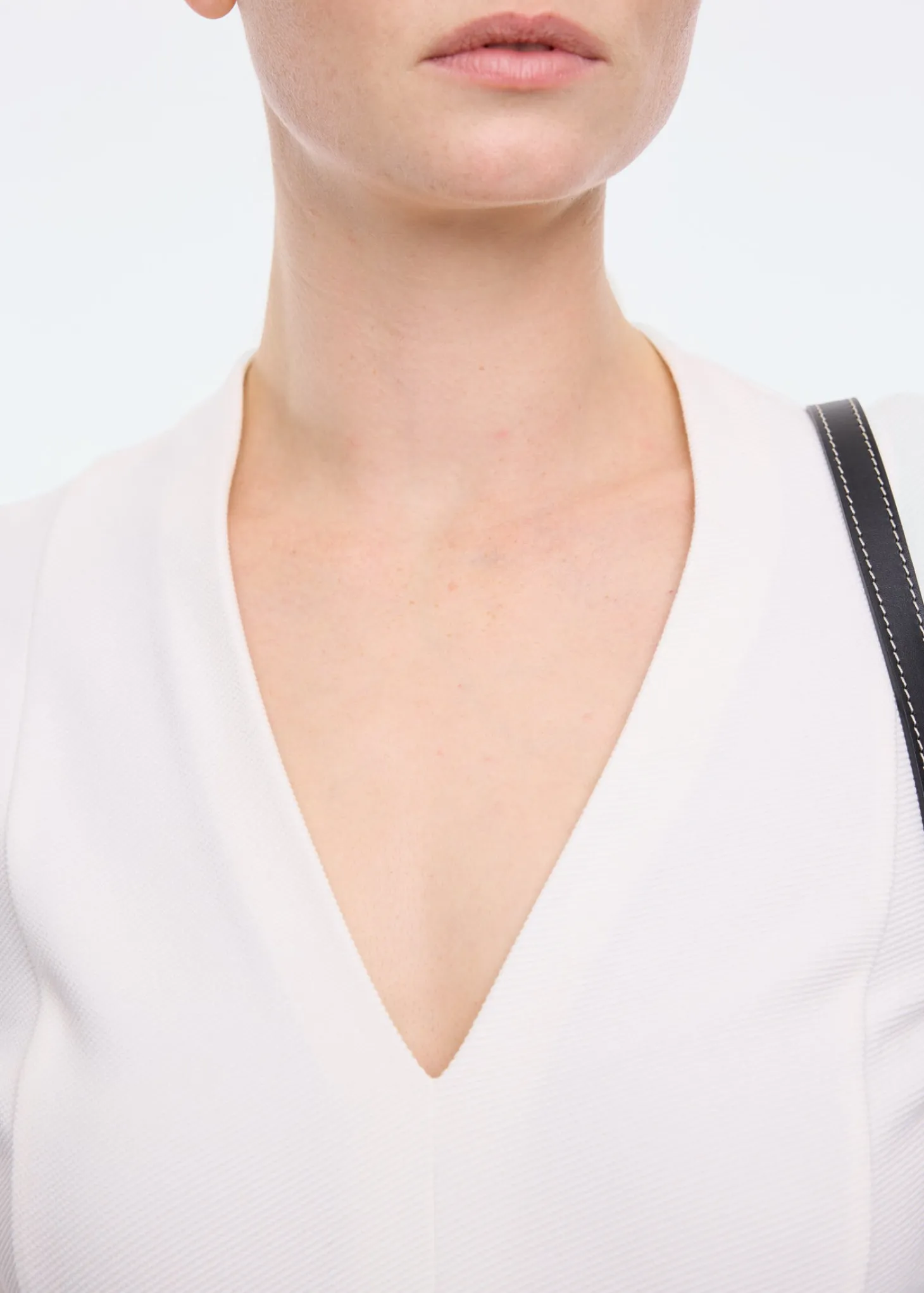 Rib v-neck top