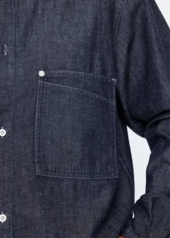 Rinsed chambray blouse