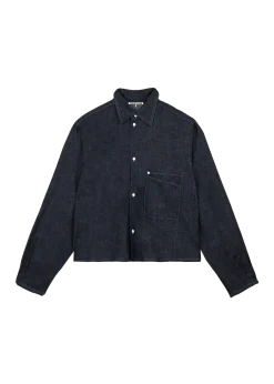 Rinsed chambray blouse