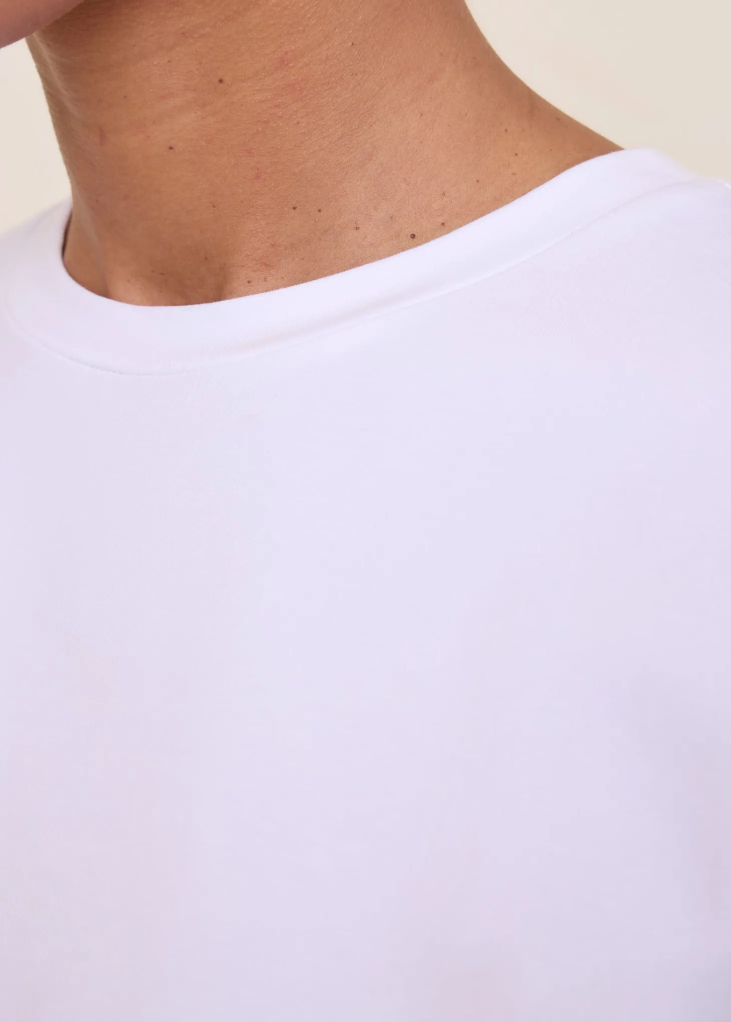 Round neck jersey T-shirt