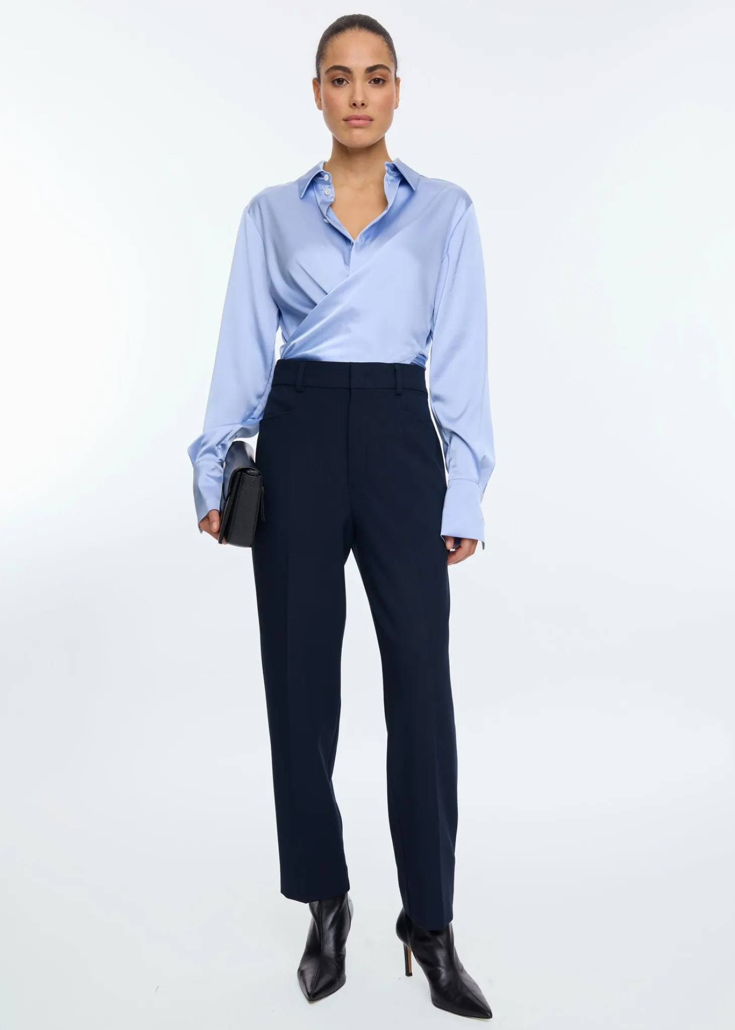 Satin viscose stretch