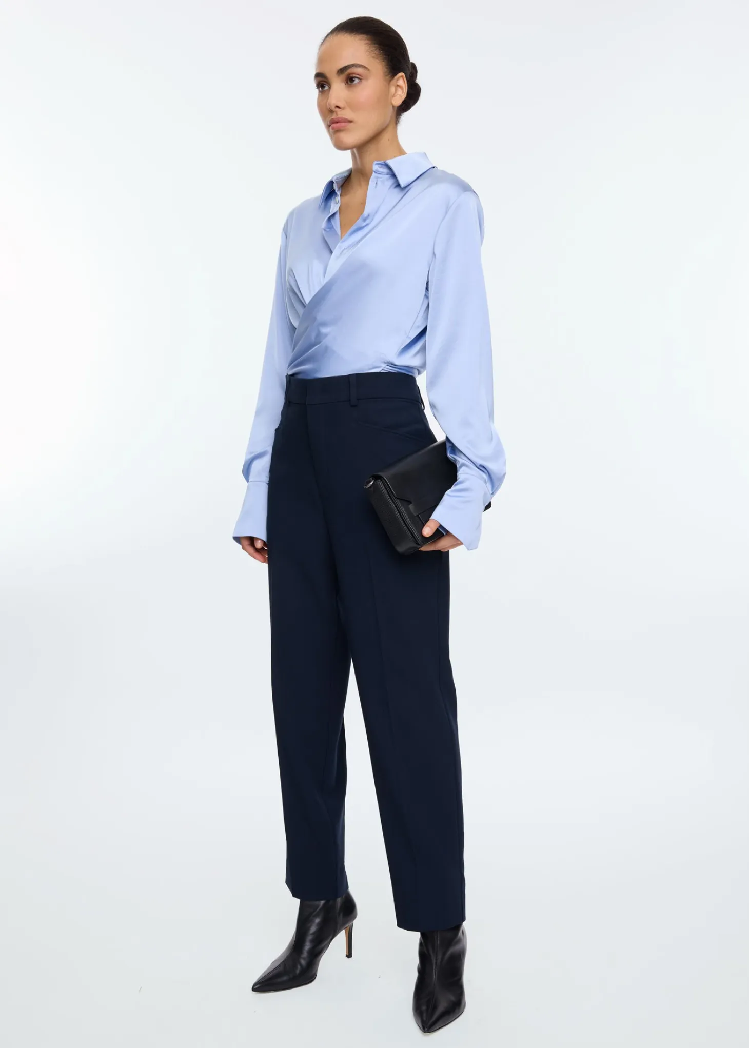 Satin viscose stretch