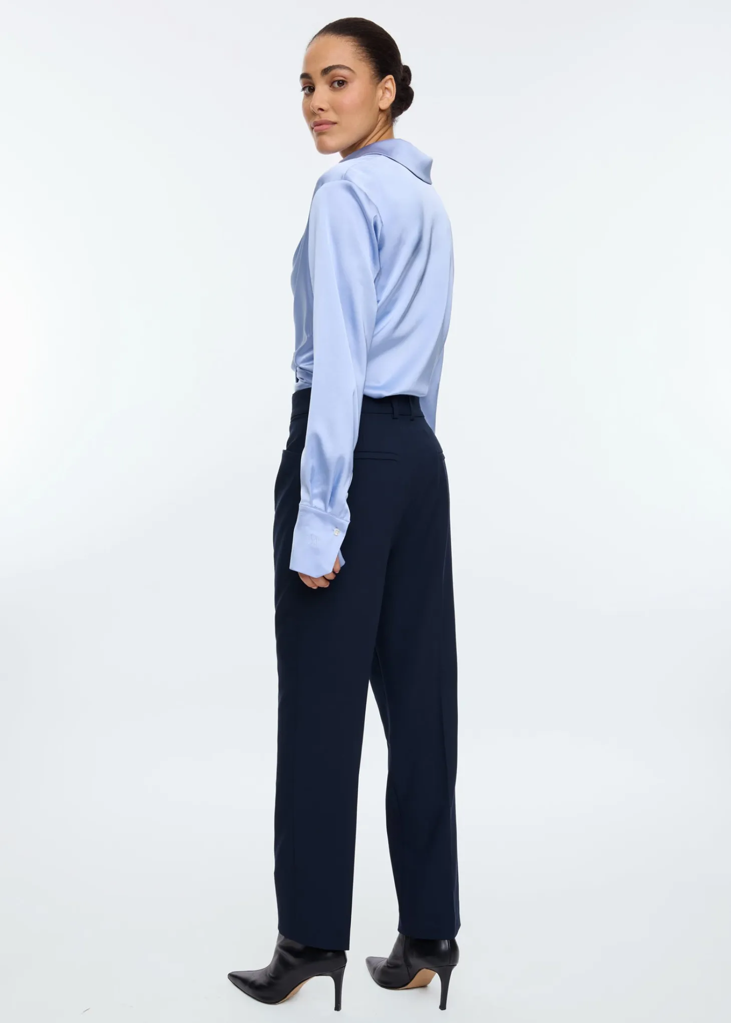 Satin viscose stretch