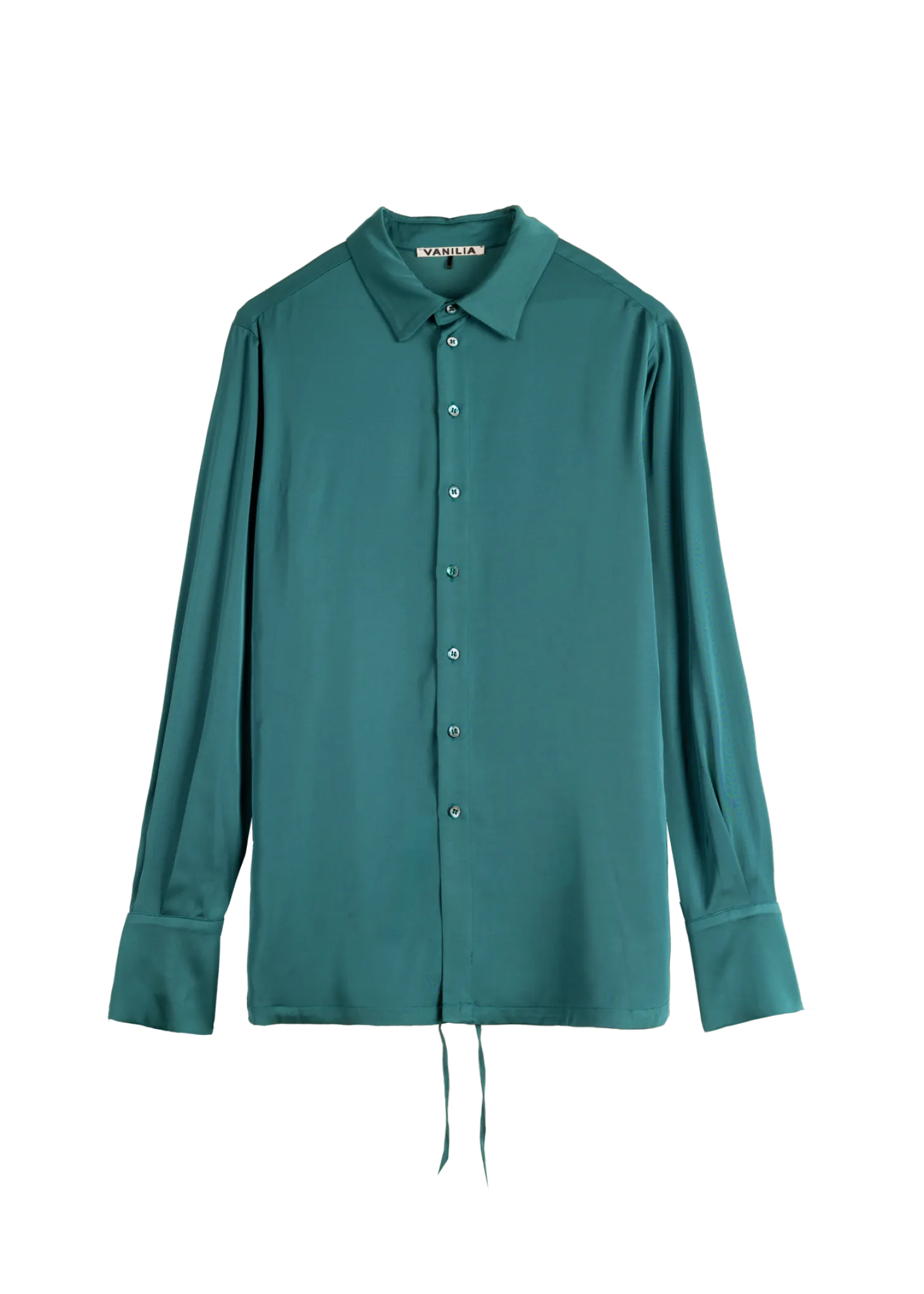 Satin wrap blouse