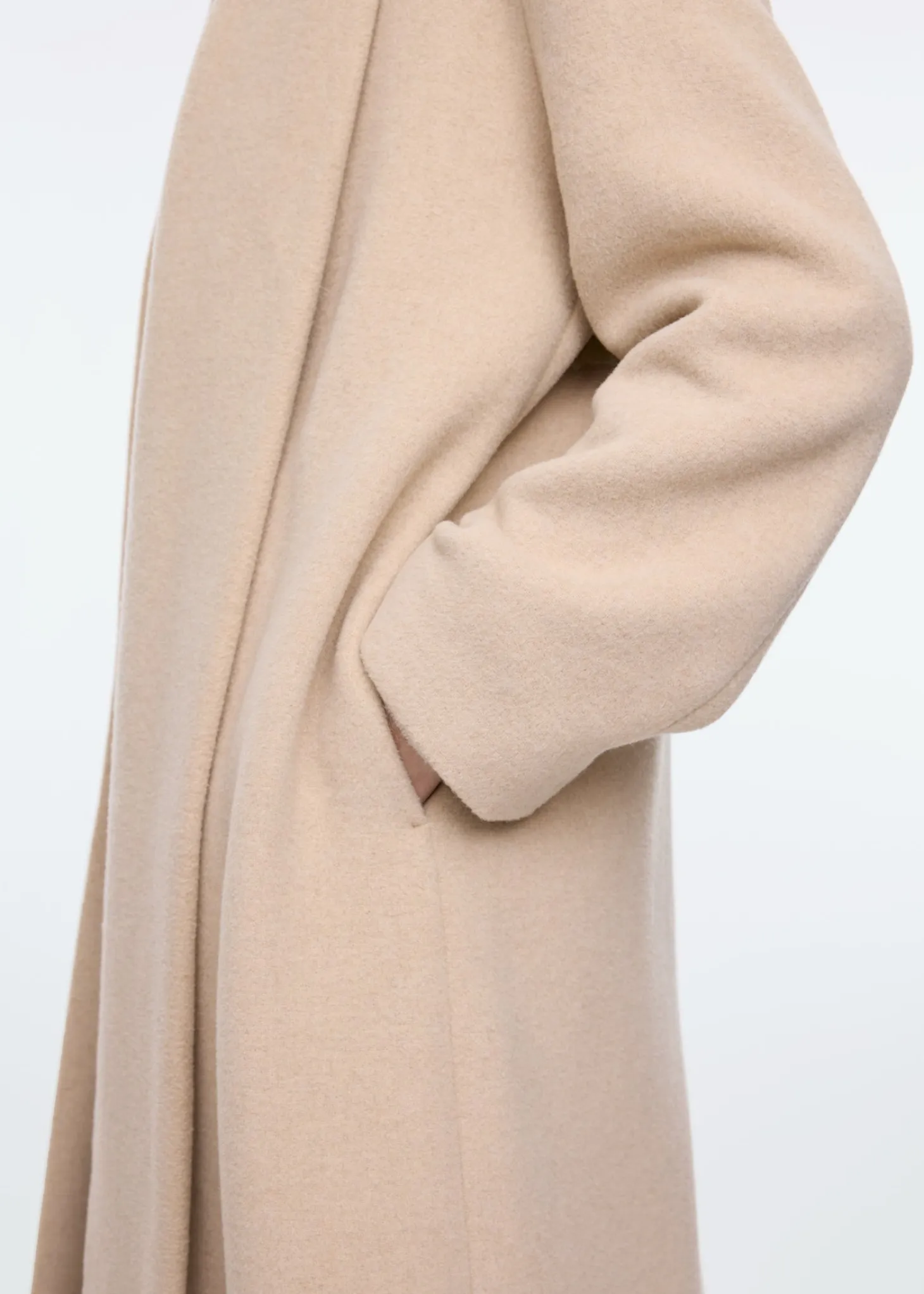 Scarf woolmix coat