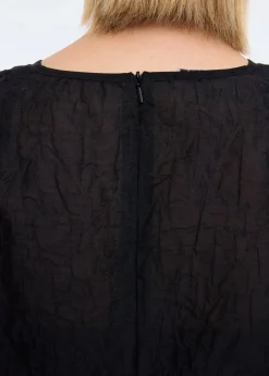 Sleeveless seersucker top