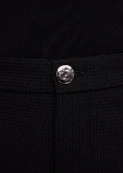 Straight waffle trousers