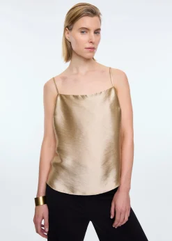 Strap metallic top