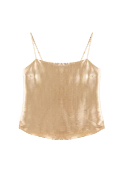 Strap metallic top