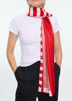 Stripe scarf vari long