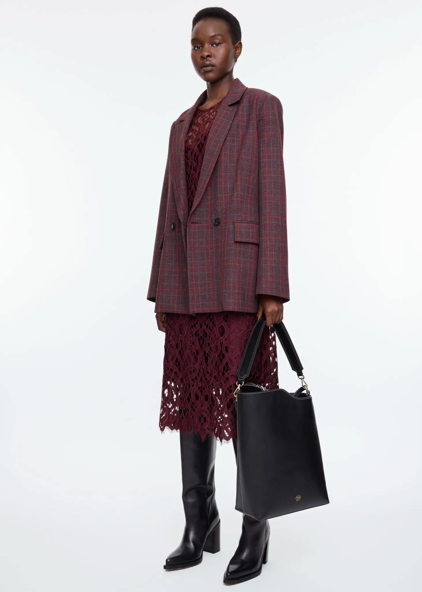 Strong checkered blazer