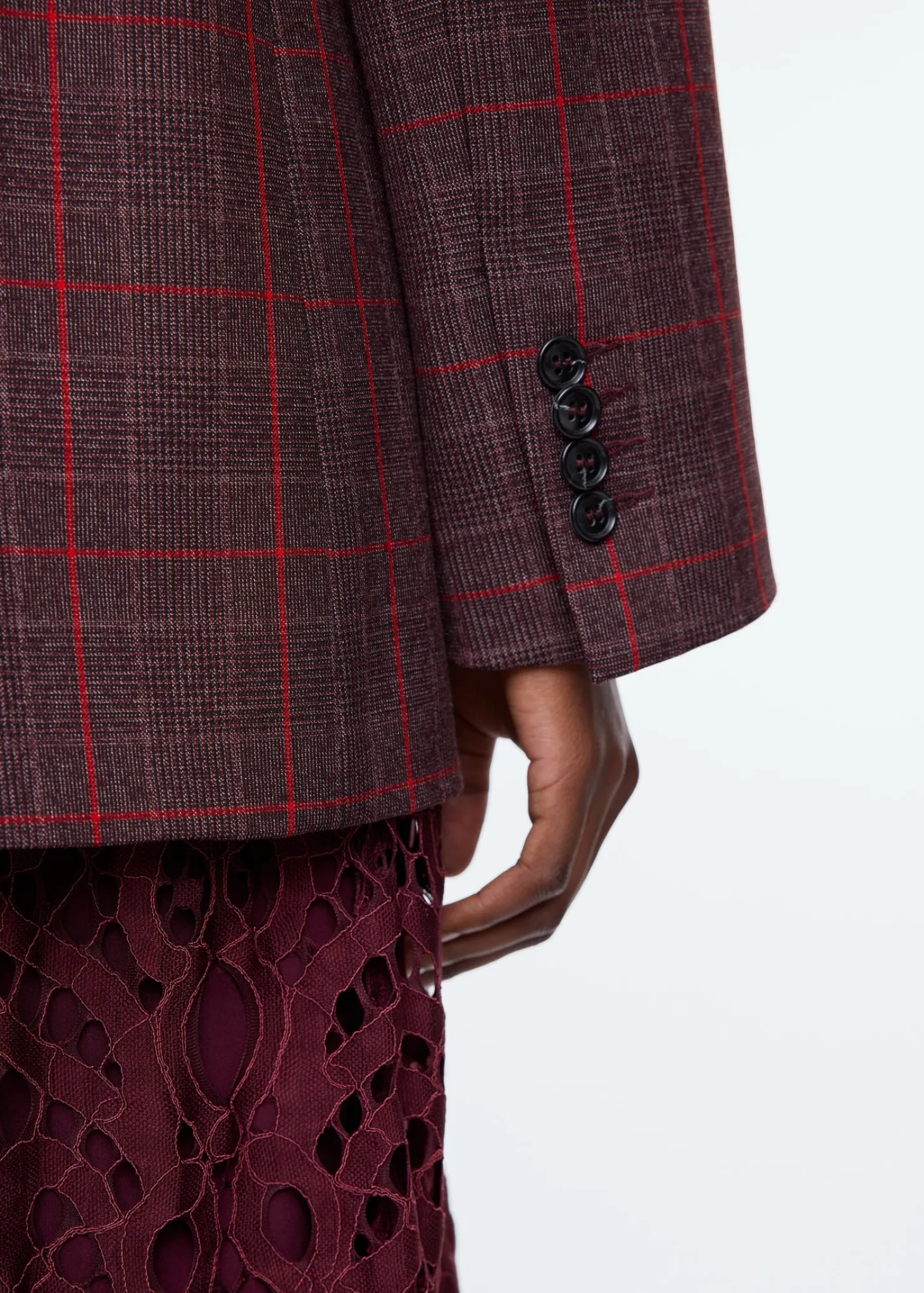 Strong checkered blazer