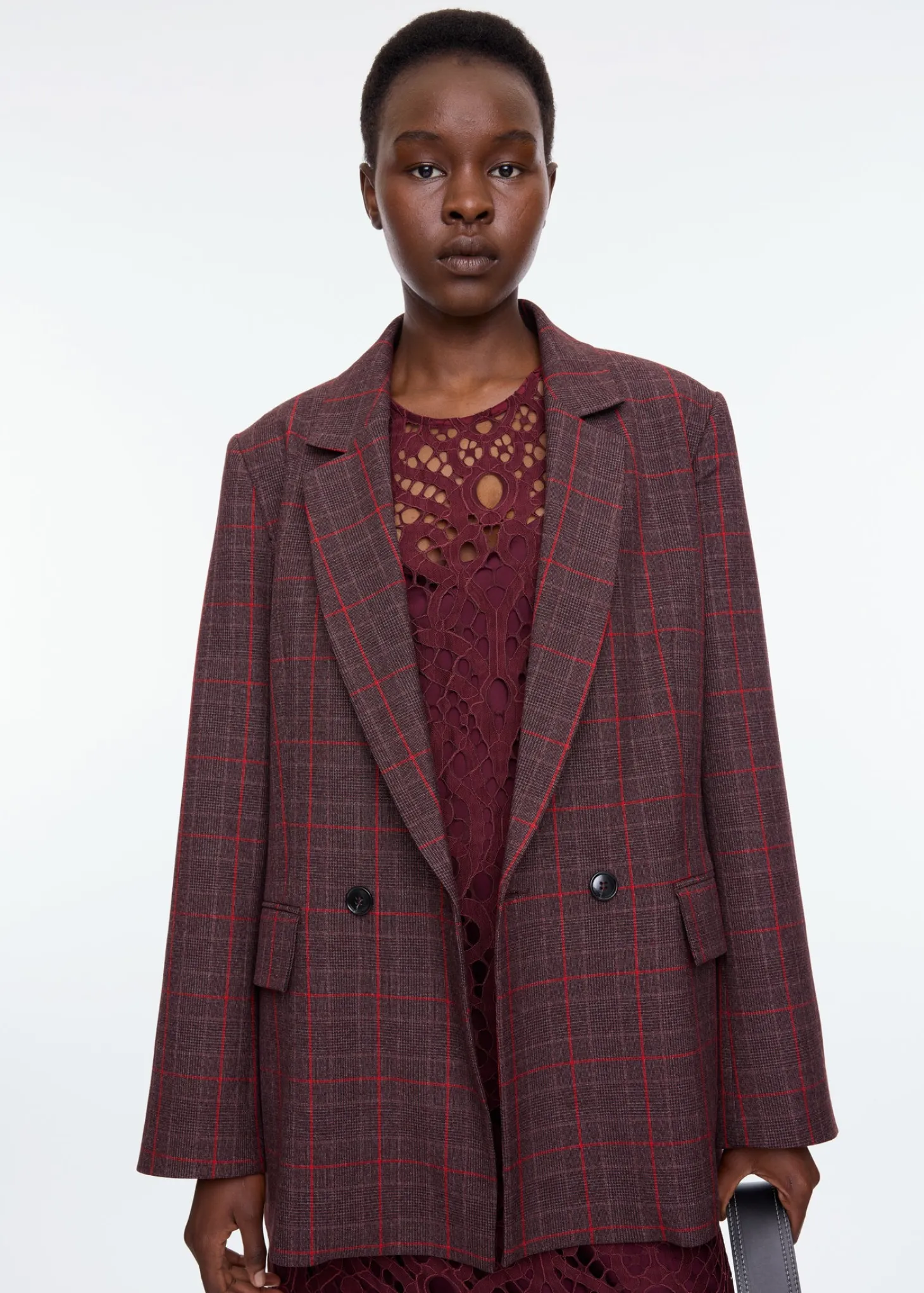 Strong checkered blazer