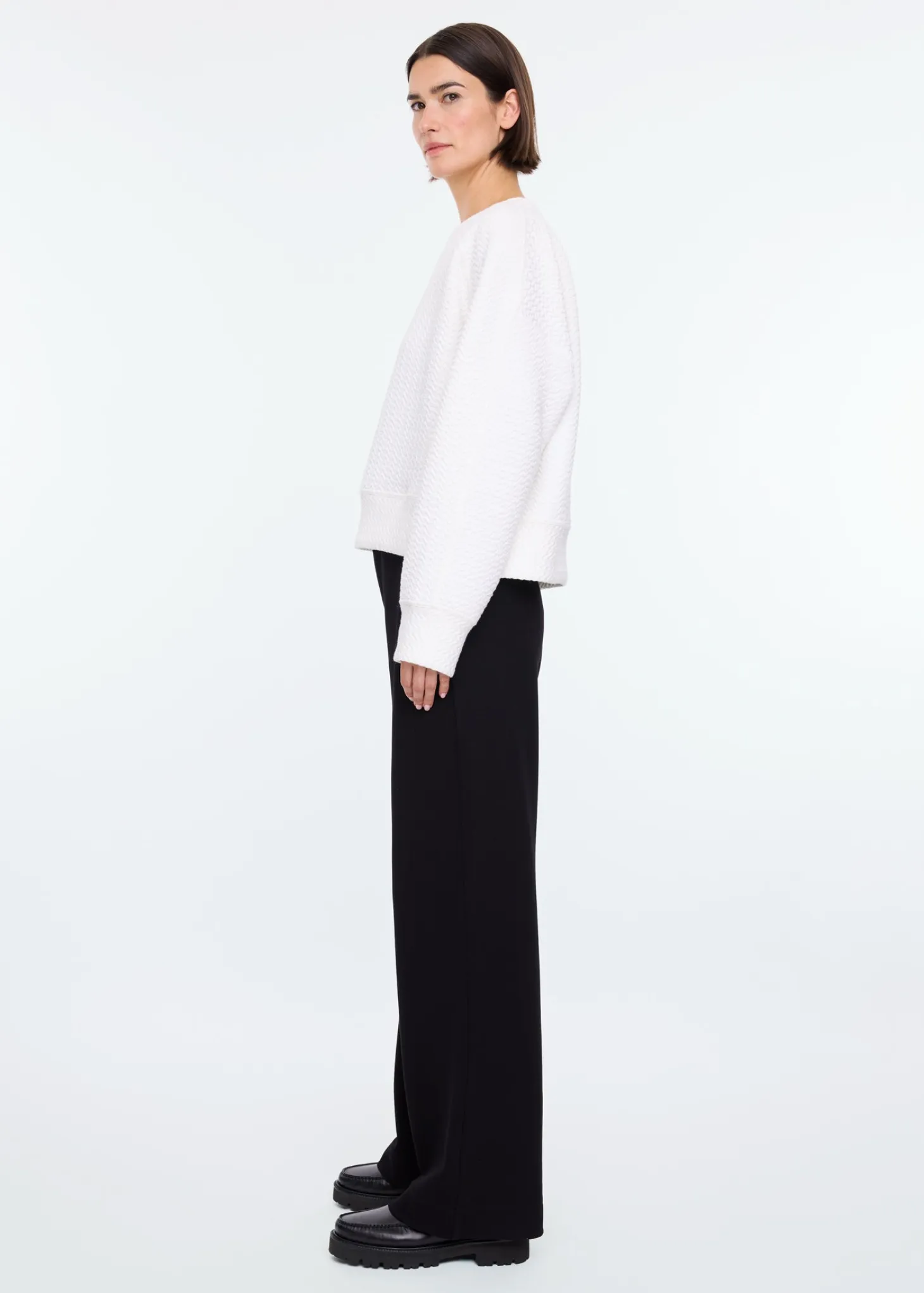Tailored rib trousers
