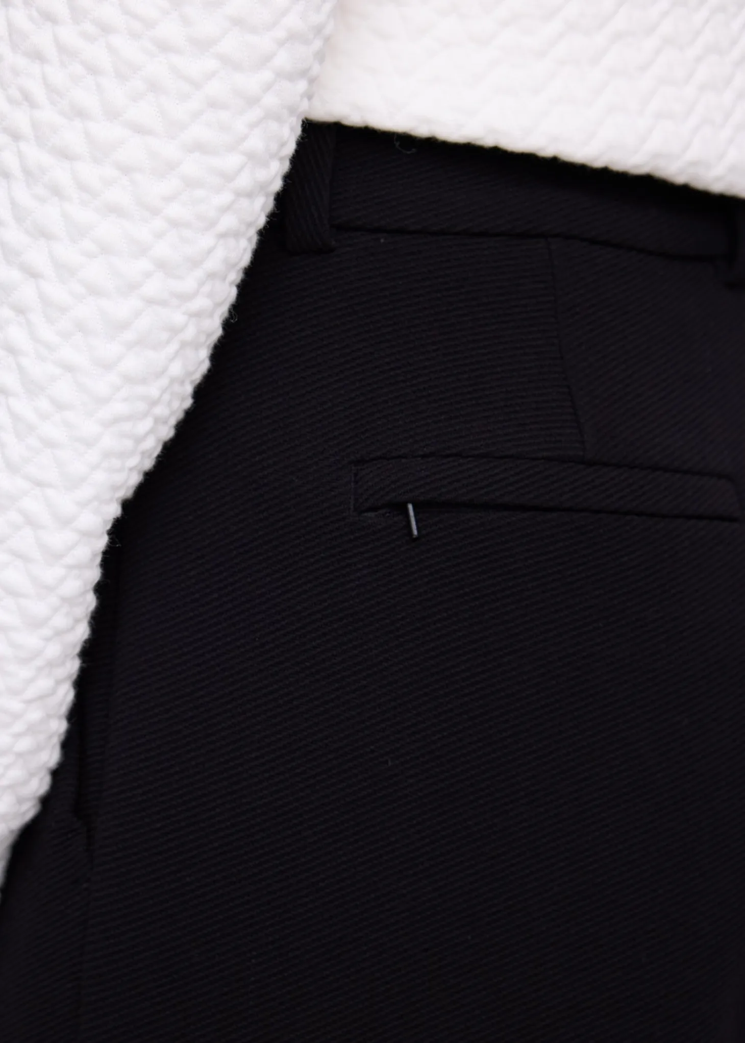 Tailored rib trousers