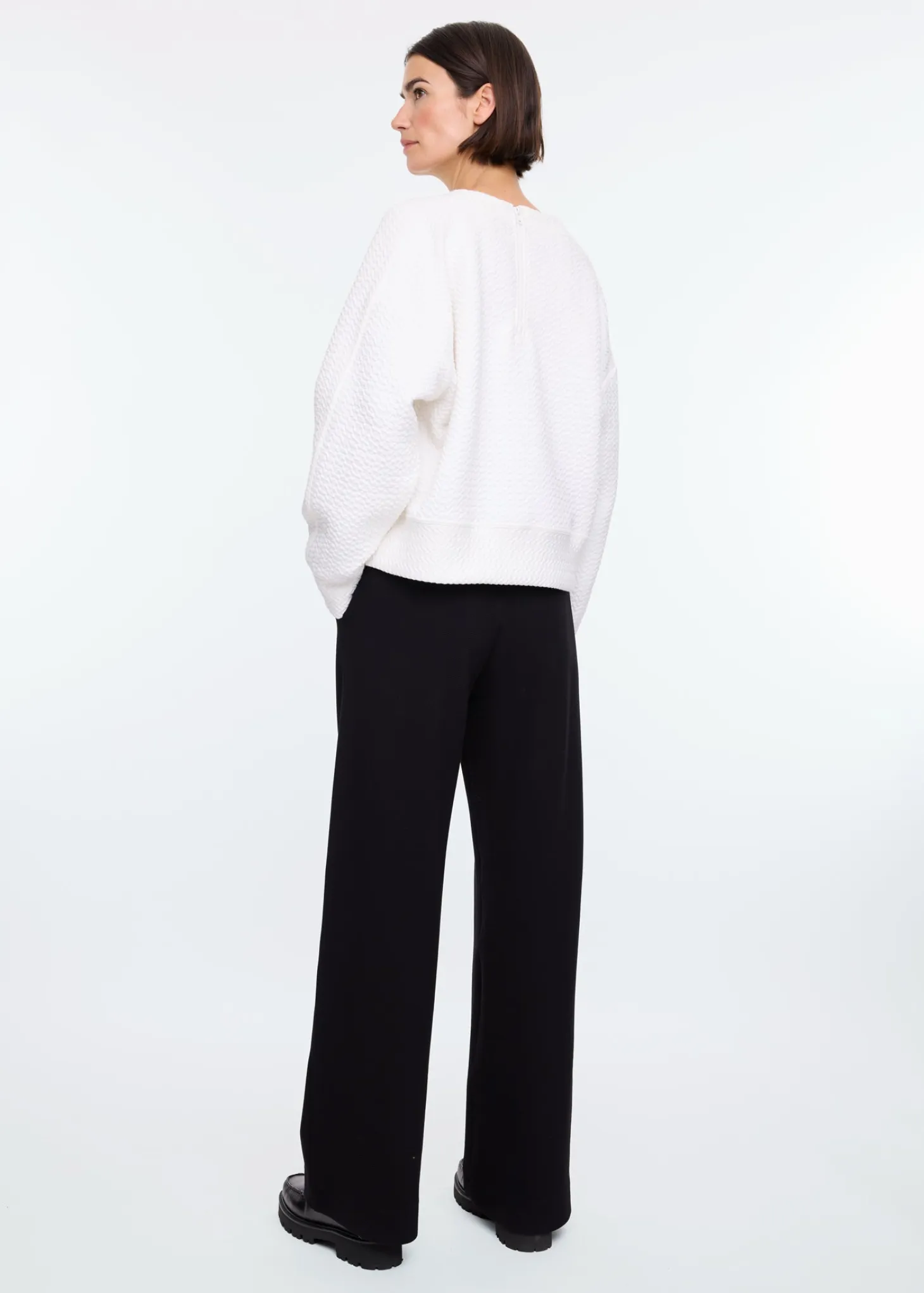 Tailored rib trousers