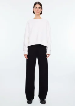 Tailored rib trousers