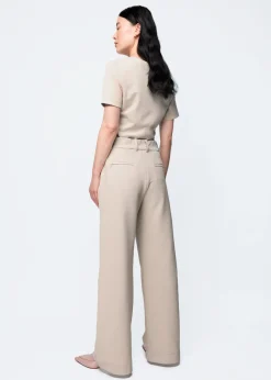 Tailored twill broek