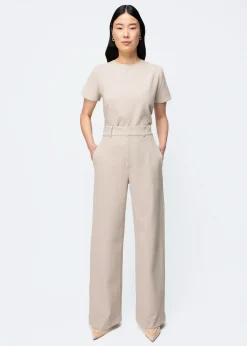 Tailored twill broek