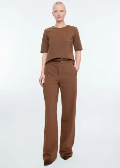 Tailored twill broek