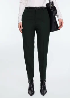 Tapered wool pants