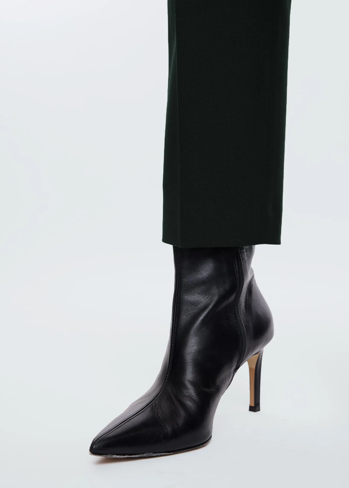 Tapered wool pants