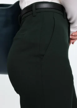Tapered wool pants