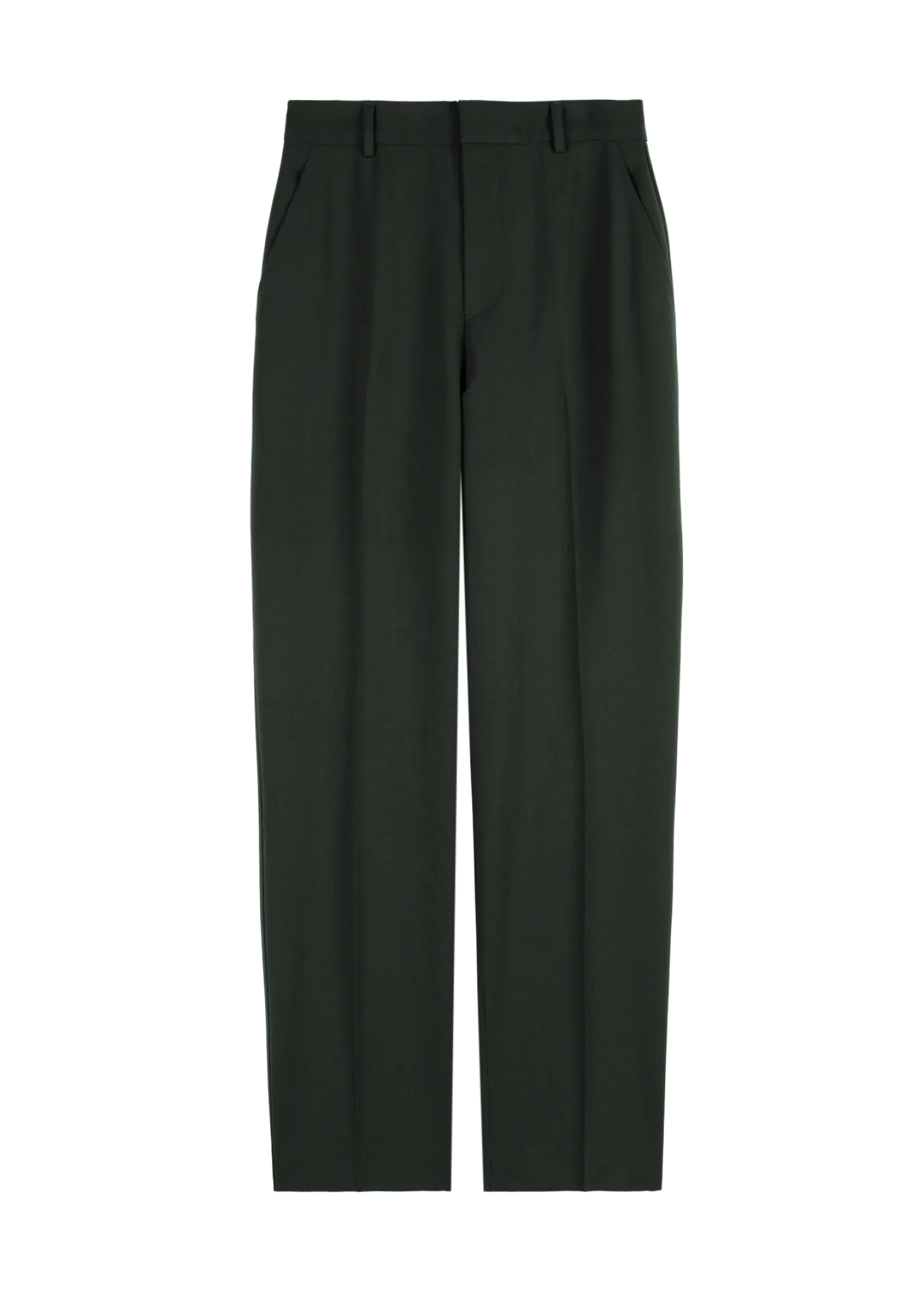 Tapered wool pants