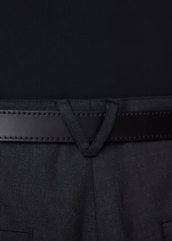 Tapered wool trousers