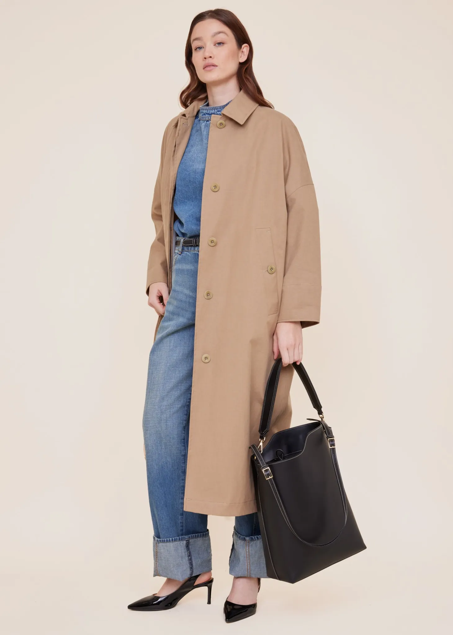 Tencel trenchcoat