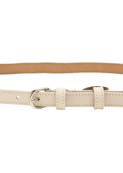 Thin leather belt