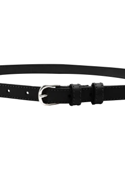 Thin leather belt