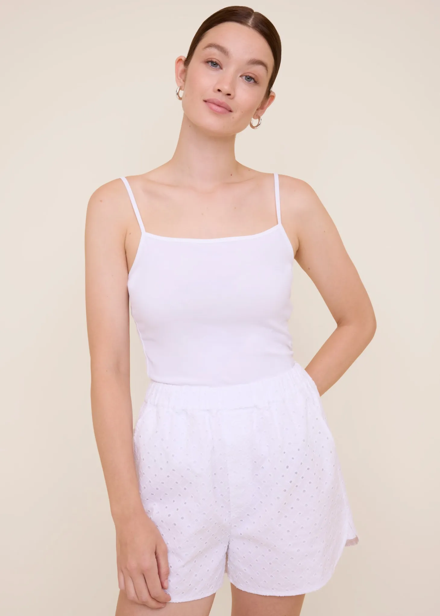 Thin strap travel top