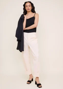 Thin strap travel top
