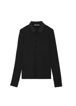 tricot blouse met zakken