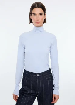 Tricot top met col