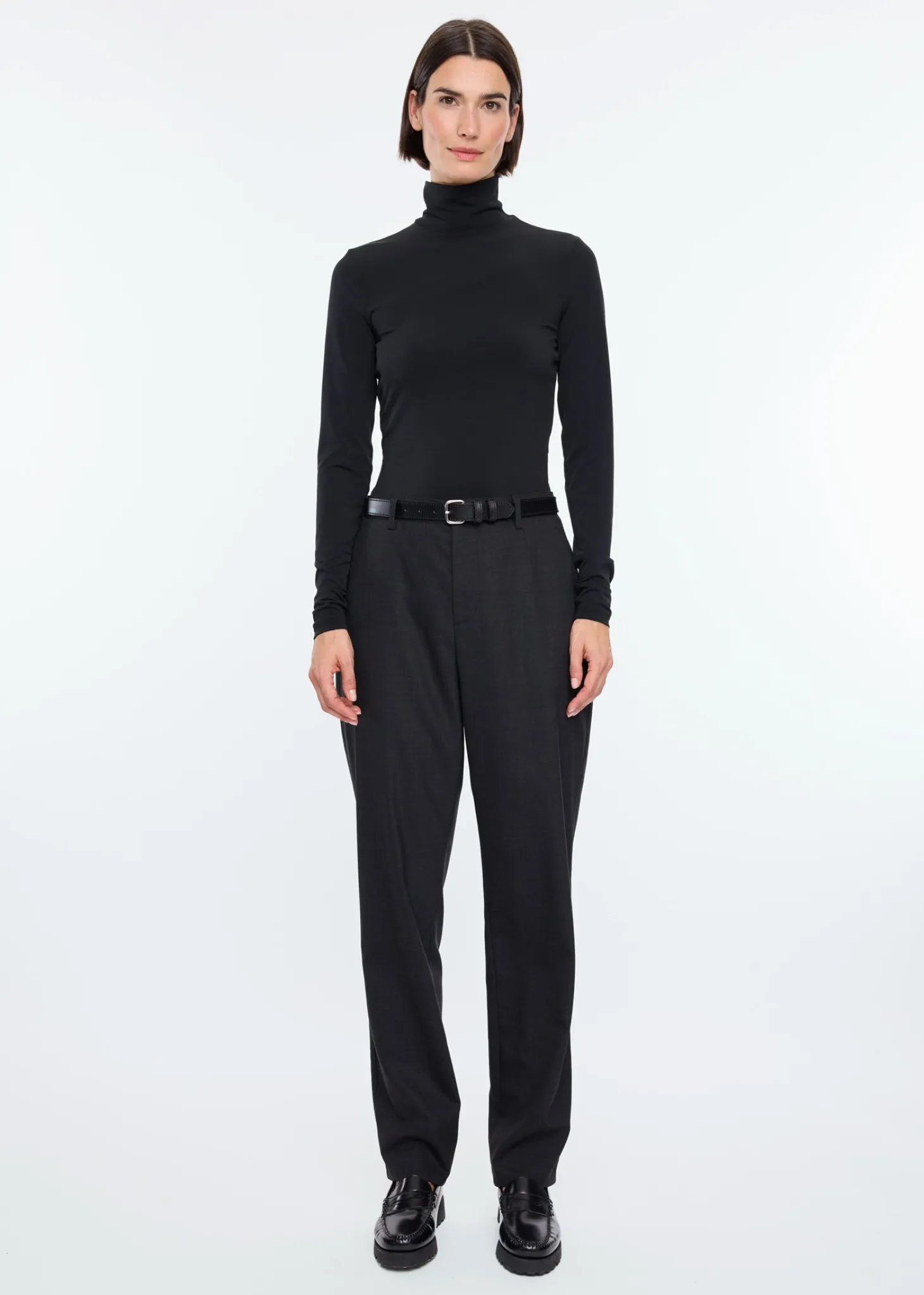 Tricot top met col
