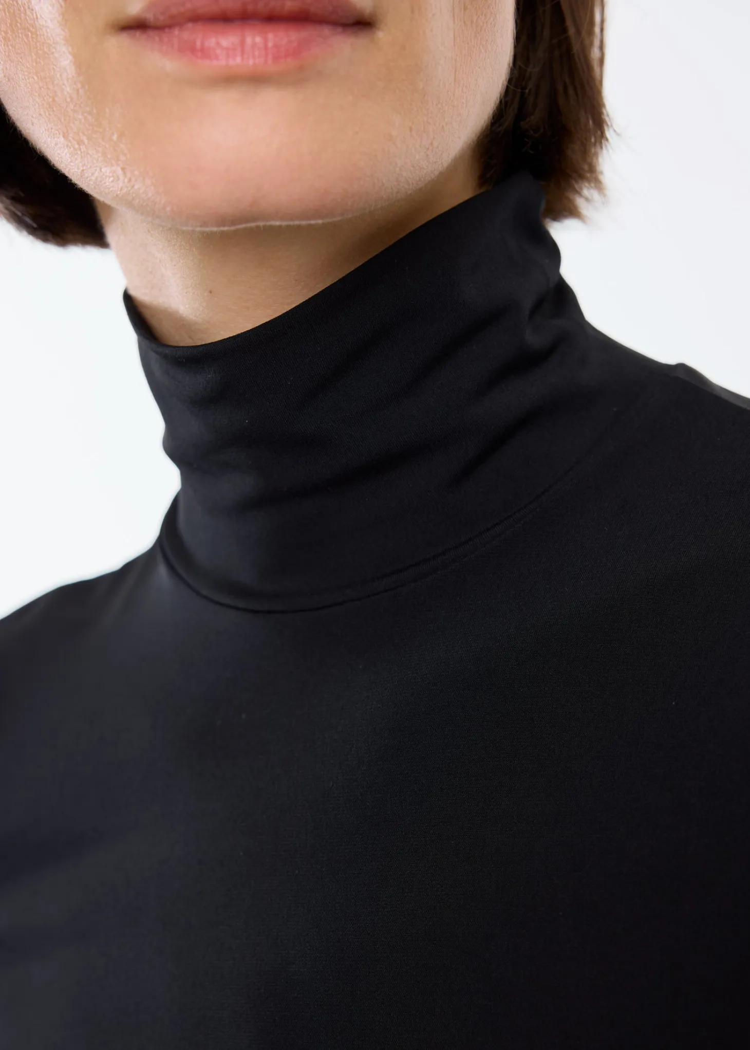 Tricot top met col